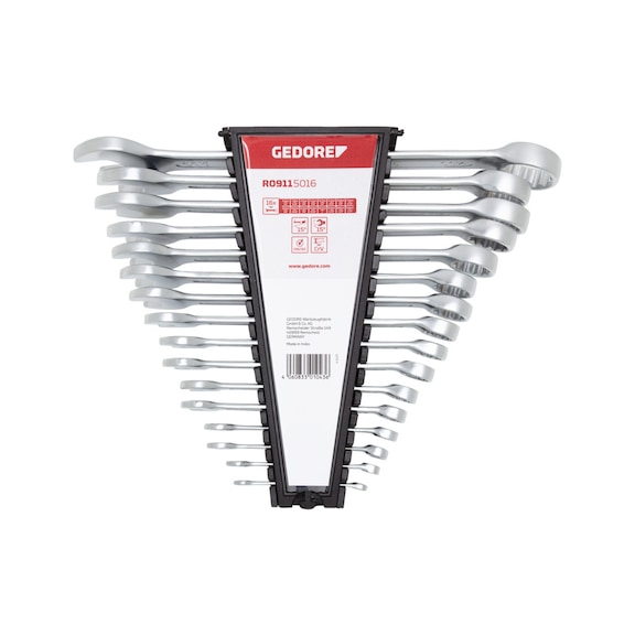 GEDORE RED Combination wrench set AF 1/4 inch-1.1/4 inch 16-piece 3301043 - Combination wrench set