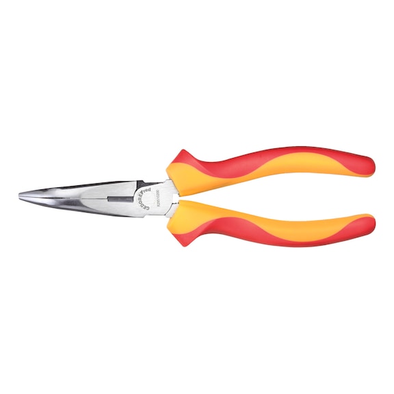 GEDORE RED VDE-Flachrundzange 200 mm 45 Grad 2K-Griff 3301412 - Flachrundzange