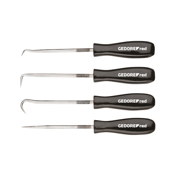 GEDORE RED Hakensatz für O-Ringmontage 35mm 4-teilig 3301548 - Handwerkzeugsortiment