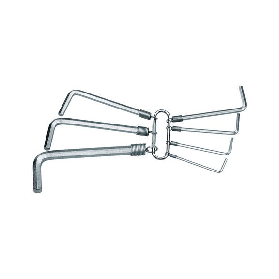 GEDORE Winkelschraubendreher-Satz am Ring 7-teilig 2-8 mm 6347430 - Sechskant-Winkelschraubendrehersatz