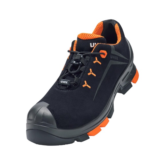 UVEX 2 low shoes S3 65081 black orange width 10 size 35 6508135 - Low-cut shoe S3 65081 W10