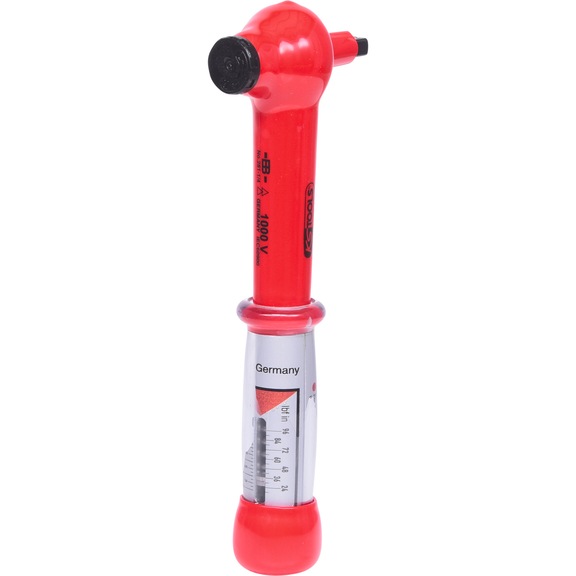 KS TOOLS 1/4 inch mini torque wrench with protective insulation, 2–10 Nm - VDE torque wrench