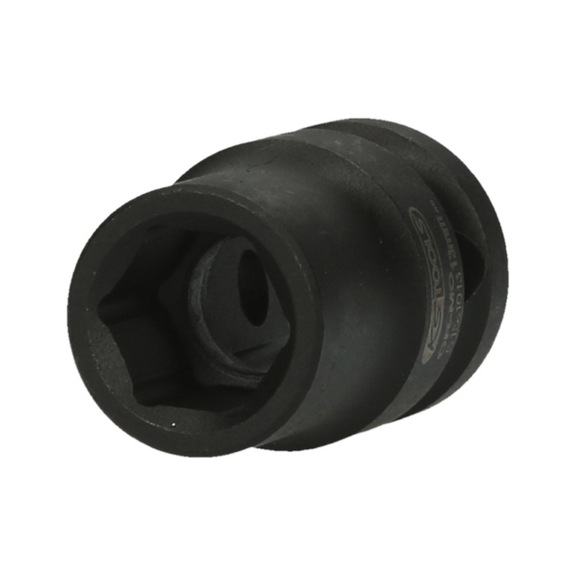 1/2 inch hex power socket, short, 13 mm on hanger - 1/2 inch hex power socket