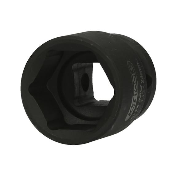 1/2 inch hex power socket, short, 24 mm - 1/2 inch hex power socket