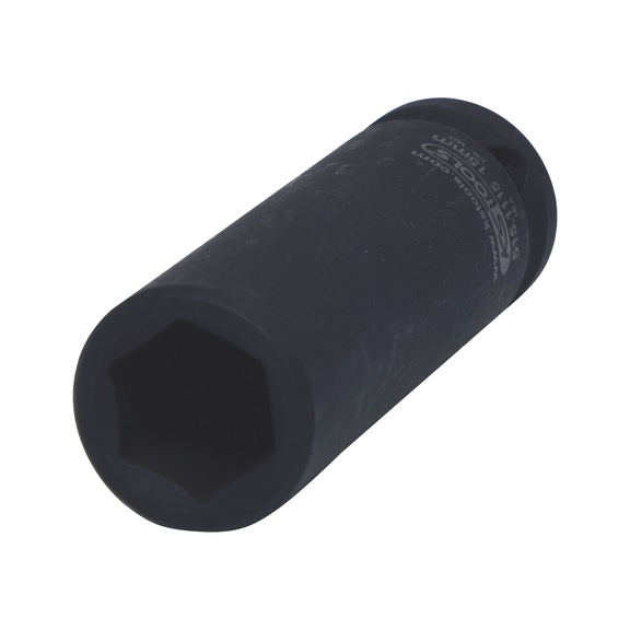 KS TOOLS 1/2 inch hex power socket, long, 15 mm - 1/2 inch hex power socket