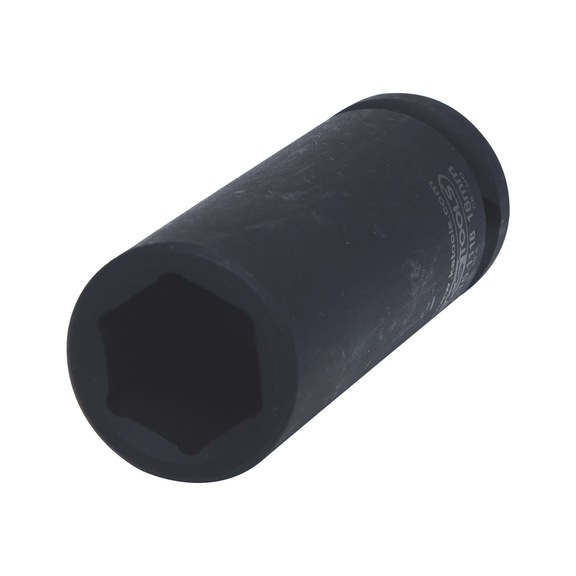1/2 inch hex power socket, long, 18 mm - 1/2 inch hex power socket