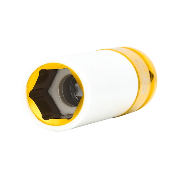 KS TOOLS 1/2 inch aluminium rim power socket, long, 19 mm - 1/2 inch aluminium rim power socket