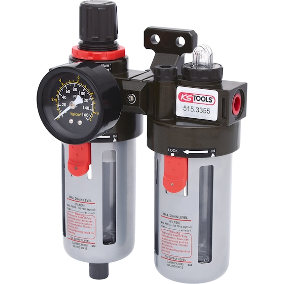 1/4 inch compressed air maintenance unit, 0.5-12 bar - Maintenance unit