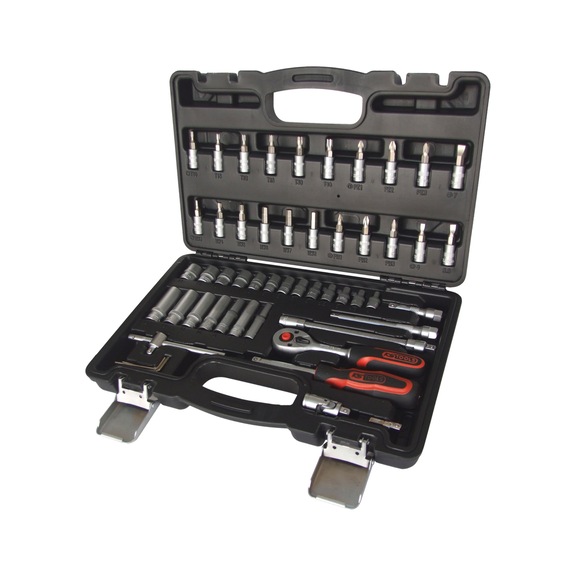 1/4 inch socket wrench set, 53 pieces - Socket wrench (set)