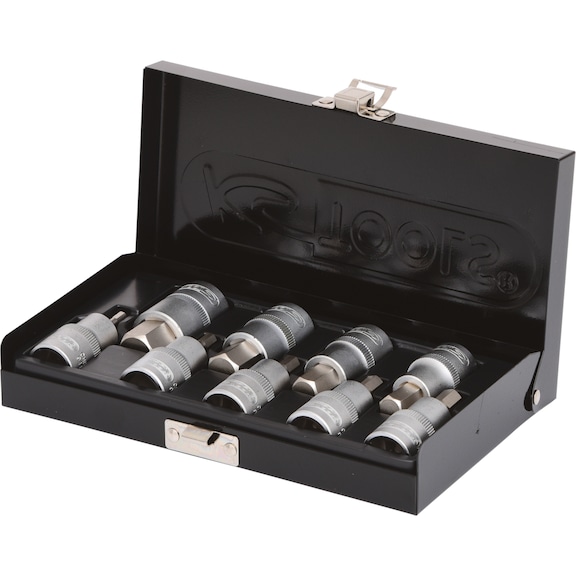 KS TOOLS 1/2 inch hex socket bit socket set, short, 9-piece - Socket wrench (set)