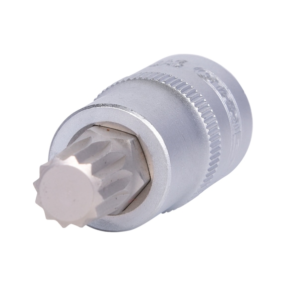 1/2 inch bit socket XZN, M12, 55 mm - 1/2 inch bit socket XZN
