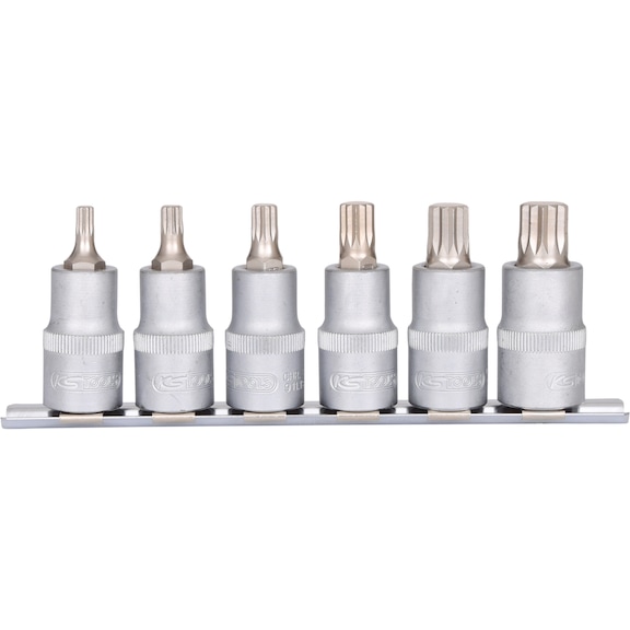 1/2 inch XZN socket set, 6-piece, M5-M14 - Socket wrench (set)