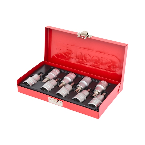 1/2 inch TX socket set, 9-piece, T20-T60 - Socket wrench (set)