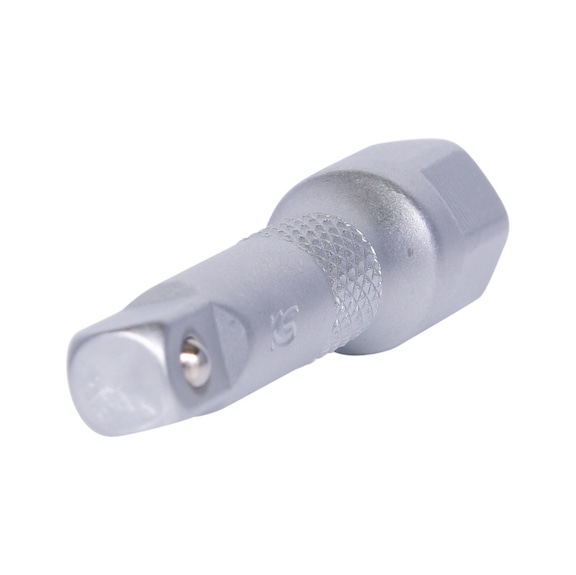 1/4 inch extension with hex drive, 50 mm on hanger - 1/4 inch extension with drive hexagon