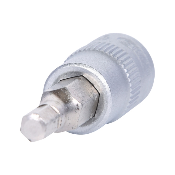 1/4 inch hex socket bit socket, 4 mm on hanger - 1/4 inch hex socket bit