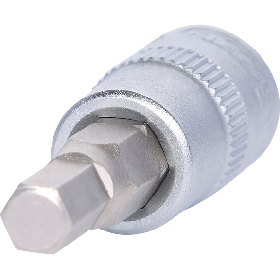 1/4 inch hex socket bit socket, 5 mm on hanger - 1/4 inch hex socket bit