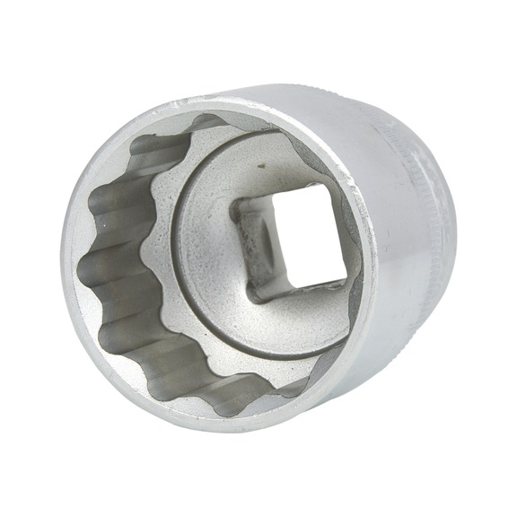 1/2 inch 12-point socket, 32 mm on hanger - 1/2 inch 12-point socket