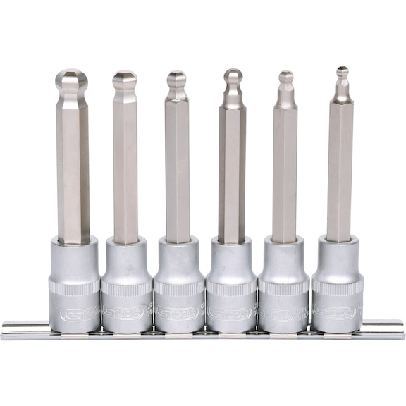 1/2 inch hex socket bit socket set, 6 pieces - Socket wrench (set)