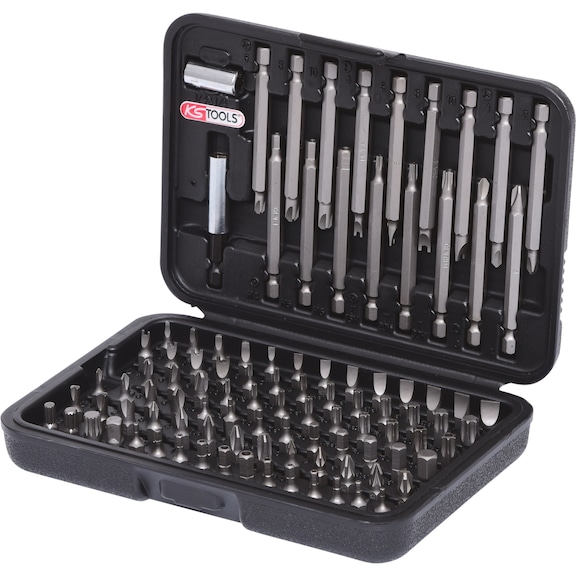 KS TOOLS 1/4 Zoll Bit-Satz, 99-teilig mit langen Bits - Bit-Satz