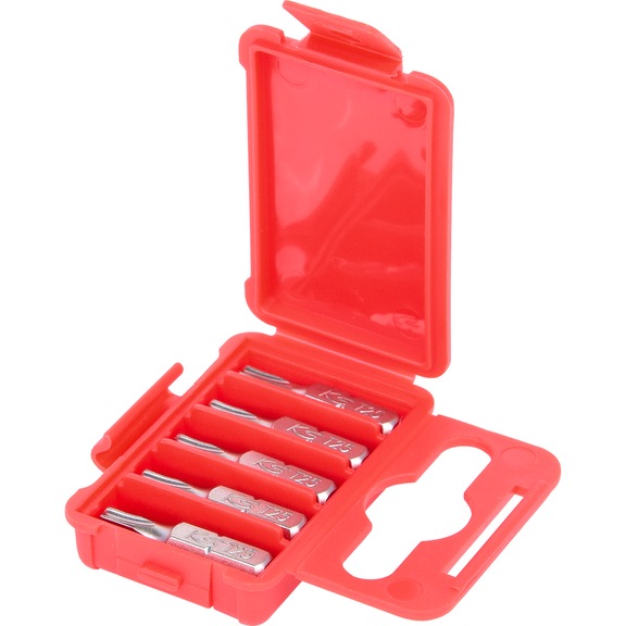 1/4 inch TX bit, 25 mm, T25, pack of 5 - 1/4 inch Torx bit