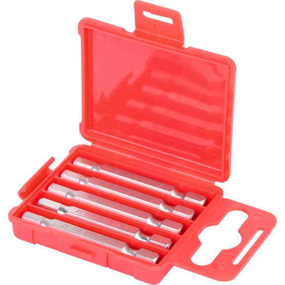 1/4 inch hexagon socket bit, 50 mm, 5.5 mm, pack of 5 - 1/4 inch hex socket bit