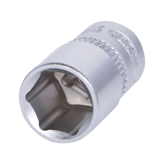 1/4 inch hex socket, 10 mm on hanger - 1/4 inch hex socket