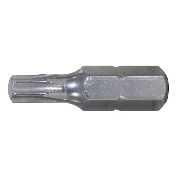 1/4 inch STAINLESS STEEL TX bit, 25 mm, T27 - 1/4 inch STAINLESS STEEL Torx bit