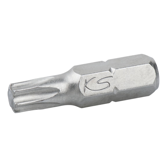 1/4 inch TX bit, 25 mm, T6 - 1/4 inch Torx bit