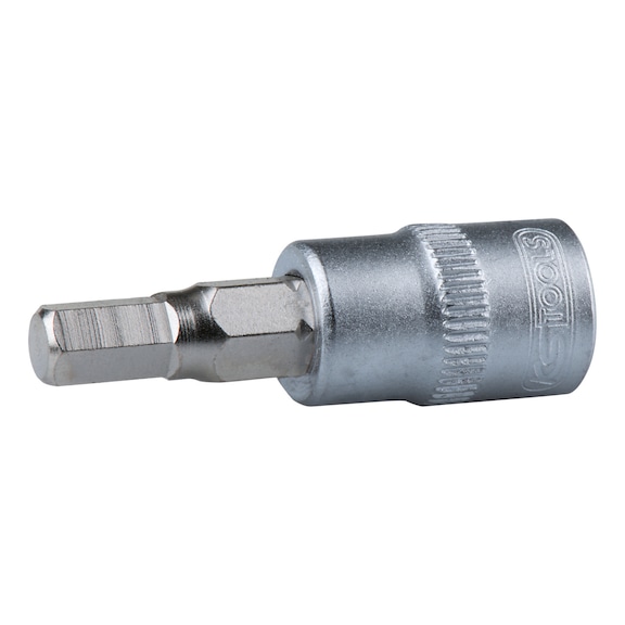 1/4 inch hex socket bit socket, 8 mm on hanger - 1/4 inch hex socket bit