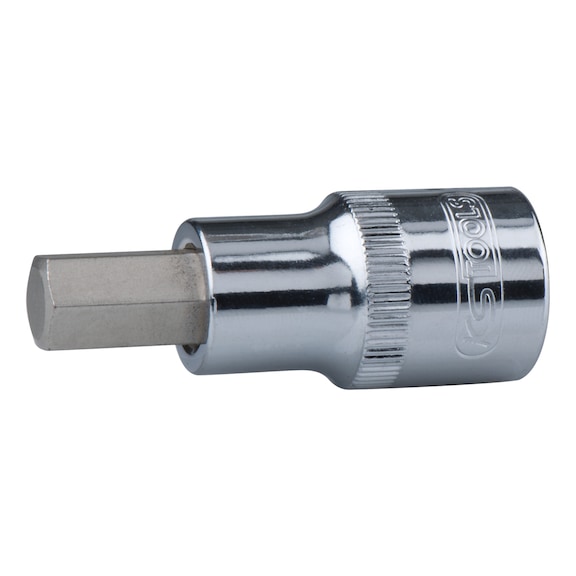 1/2 inch CHROMEplus bit socket hexagon socket, short, 5/8 inch - 1/2 inch CHROMEplus bit socket hexagon socket