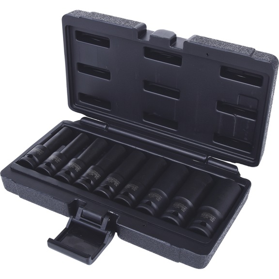 1/2 inch TX E power socket set, 9-piece, E10-E24 - KS TOOLS 1/2 inch Torx E power socket