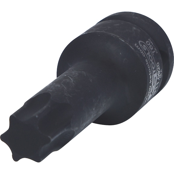 1/2 inch power bit socket TX, long, T60 - 1/2 inch power bit socket Torx