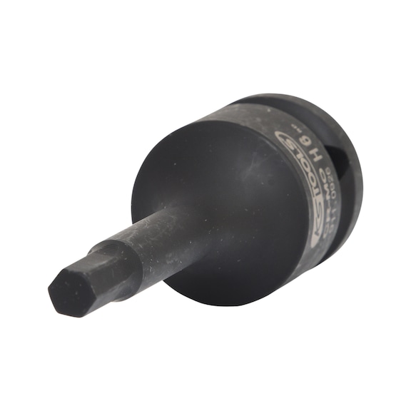 1/2 inch power bit socket hexagon socket, 6 mm on hanger - 1/2 inch power bit socket hexagon socket