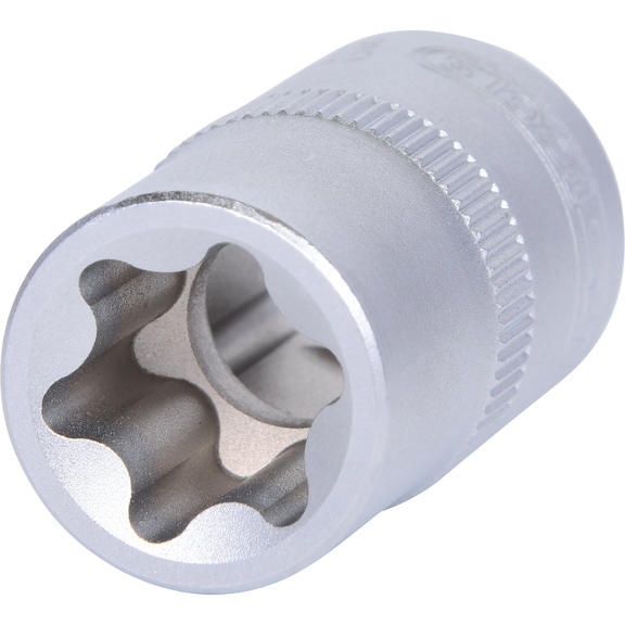 1/2 inch TX E socket, E18 on hanger - 1/2 inch Torx E socket