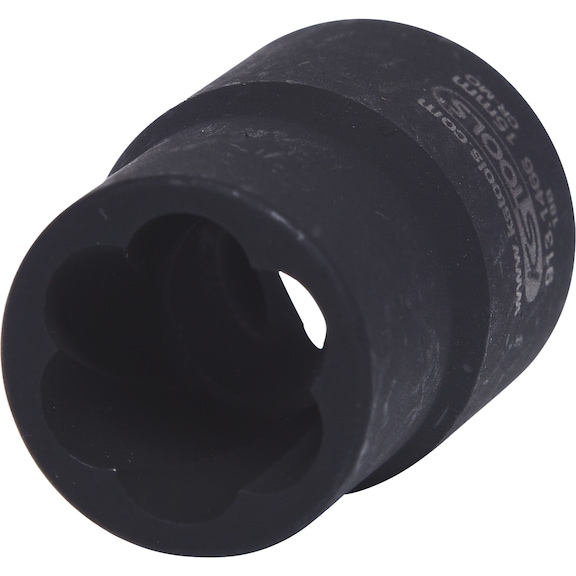 1/2 inch spiral profile power socket, 15 mm - 1/2 inch spiral profile power socket