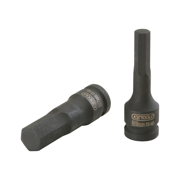 1/2 inch power bit socket hexagon socket, 19 mm on hanger - 1/2 inch power bit socket hexagon socket