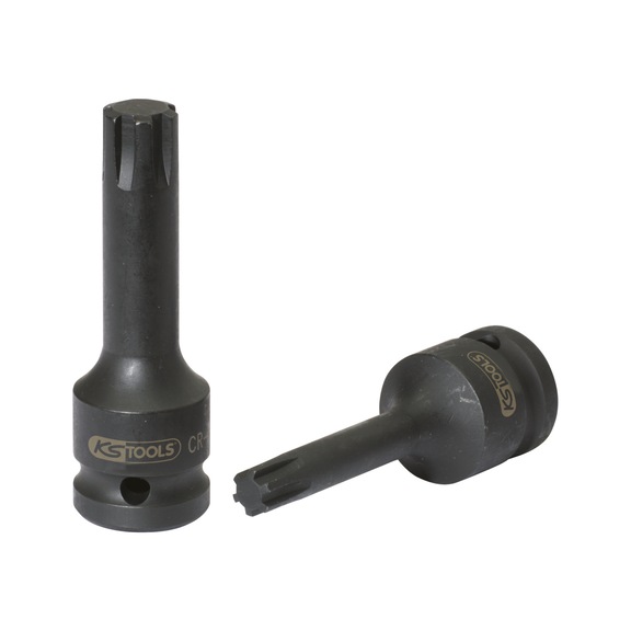 1/2 inch power bit socket for RIBE screws, M14 - 1/2 inch power bit socket for RIBE screws