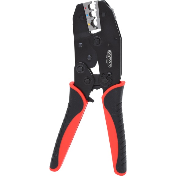 Crimping pliers for insulated cable lugs, 220 mm - Crimping pliers