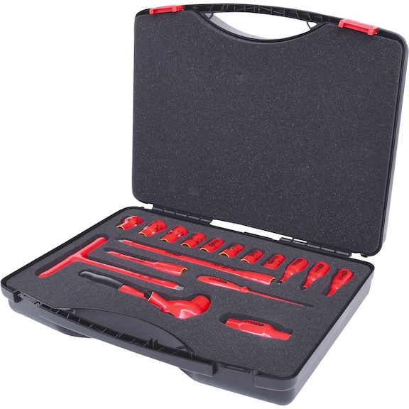 KS TOOLS Socket wrench set with insulated tools