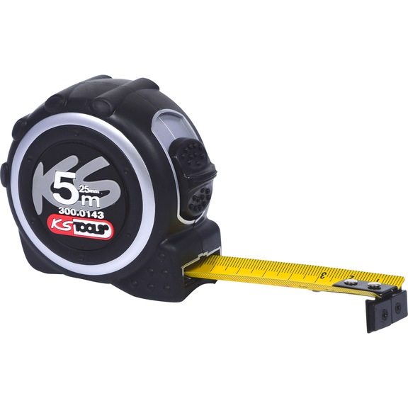 Tape measure with lock, 5 m - Tape measure