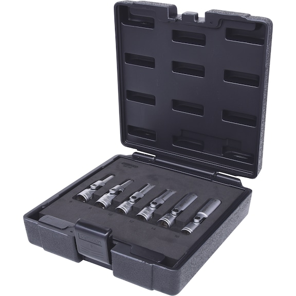 3/8 inch glow plug socket set, short, 6-piece - Socket wrench (set)