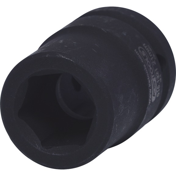 3/4 inch hex power socket, short, 21 mm - 3/4 inch hex power socket