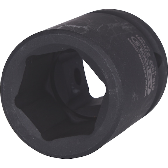 3/4 inch hex power socket, short, 27 mm - 3/4 inch hex power socket