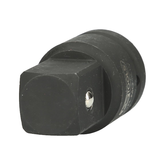 3/4 inch power socket adapter, 3/4 inch F x 1 inch M on hanger - 3/4 inch bit adapter