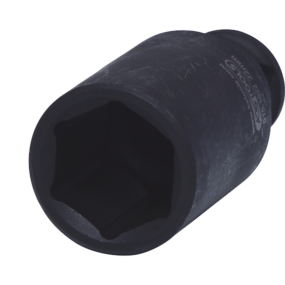 3/8 inch hex power socket, long, 22 mm - 3/8 inch hex power socket