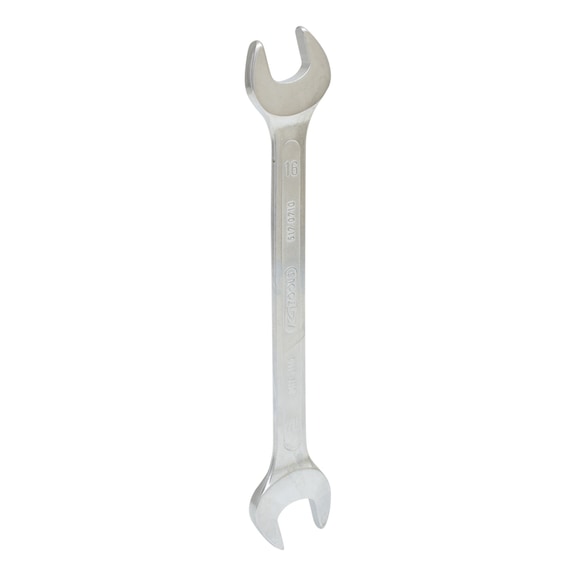 Double open-ended spanner, 16x17 mm on hanger - Double open-end spanner