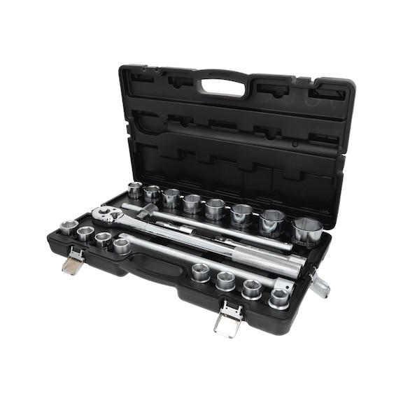 3/4 inch socket wrench set, 21-piece hex - Socket wrench (set)