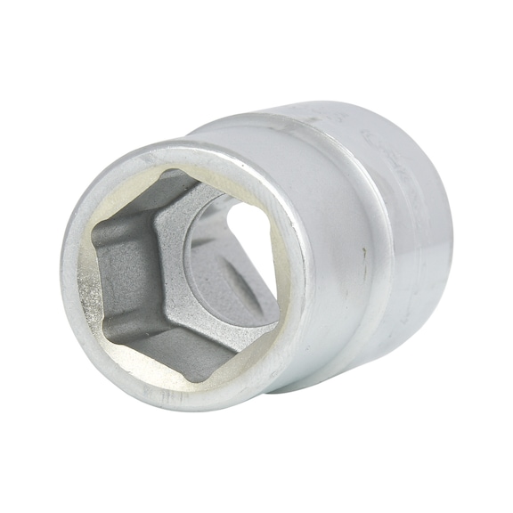 3/4 inch hex socket, short, 21 mm on hanger - 3/4 inch hex socket