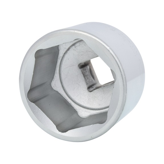 3/4 inch hex socket, short, 50 mm on hanger - 3/4 inch hex socket