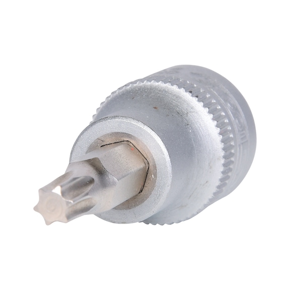 3/8 inch TX socket bit, T27 on hanger - 3/8 inch Torx bit socket